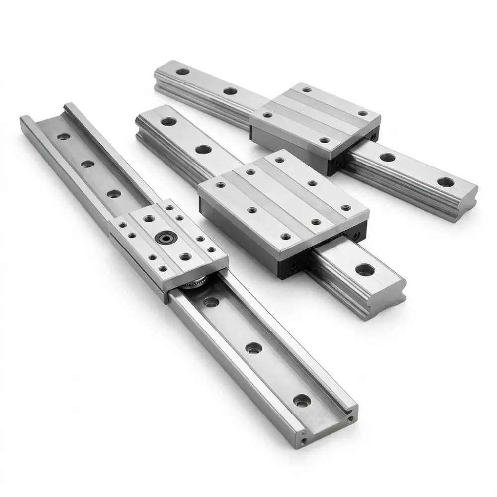 “Dual shaft linear guide system for high stability and precision motion in CNC machines and automation applications”