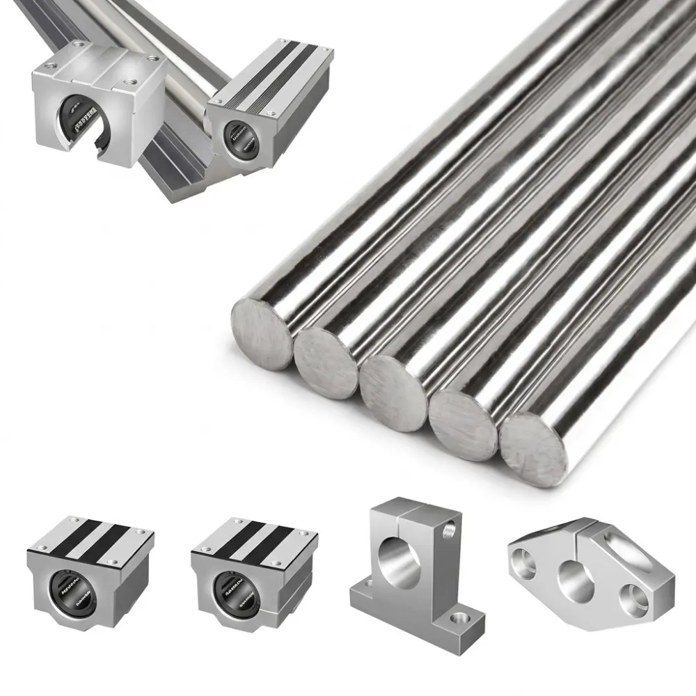 “Linear motion shaft with support for smooth and stable movement in CNC machines and automation systems”