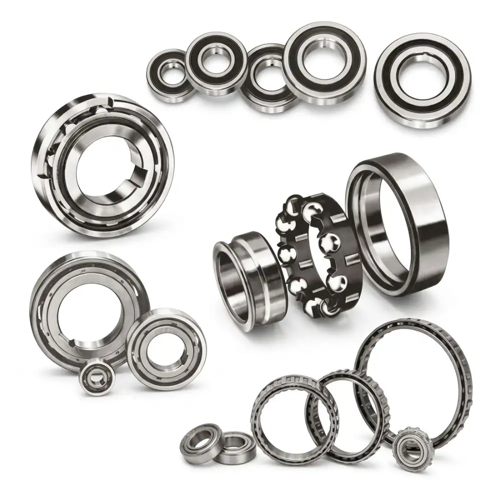 “One way clutch bearing for transmitting torque in one direction and preventing reverse motion”